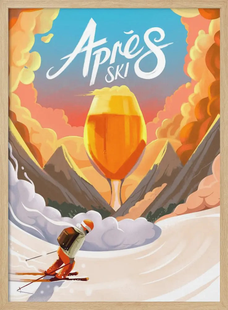 Apres Ski - Stretched Canvas, Poster or Fine Art Print I Heart Wall Art