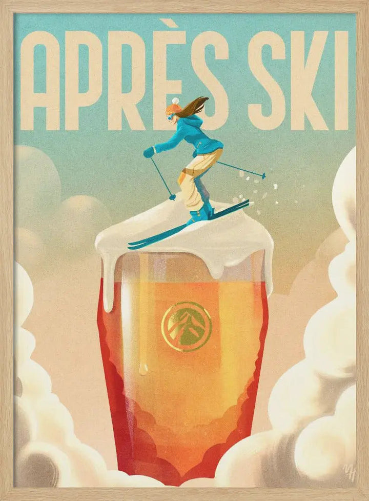 Apres Ski - Stretched Canvas, Poster or Fine Art Print I Heart Wall Art