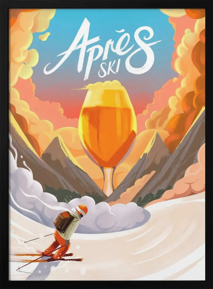 Apres Ski - Stretched Canvas, Poster or Fine Art Print I Heart Wall Art