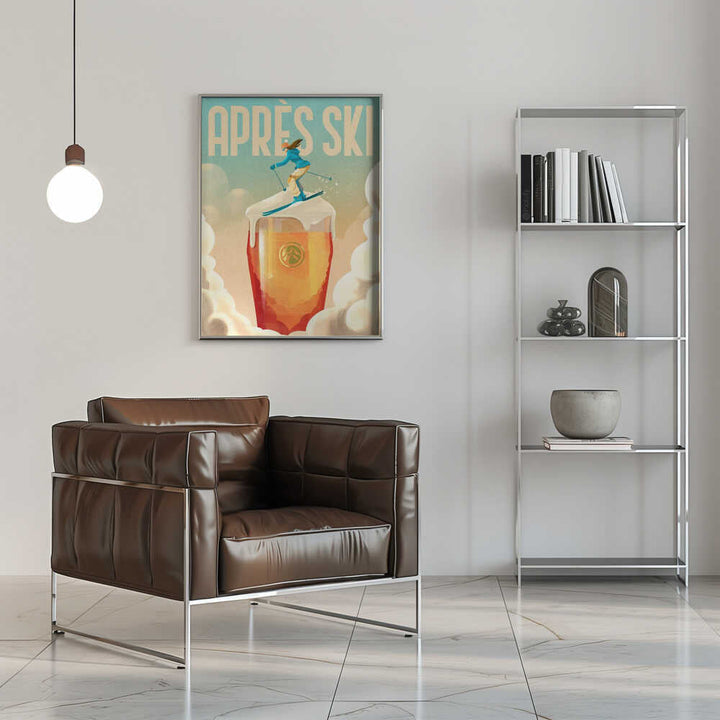 Apres Ski - Stretched Canvas, Poster or Fine Art Print - I Heart Wall Art - Poster Print, Canvas Print or Framed Art Print