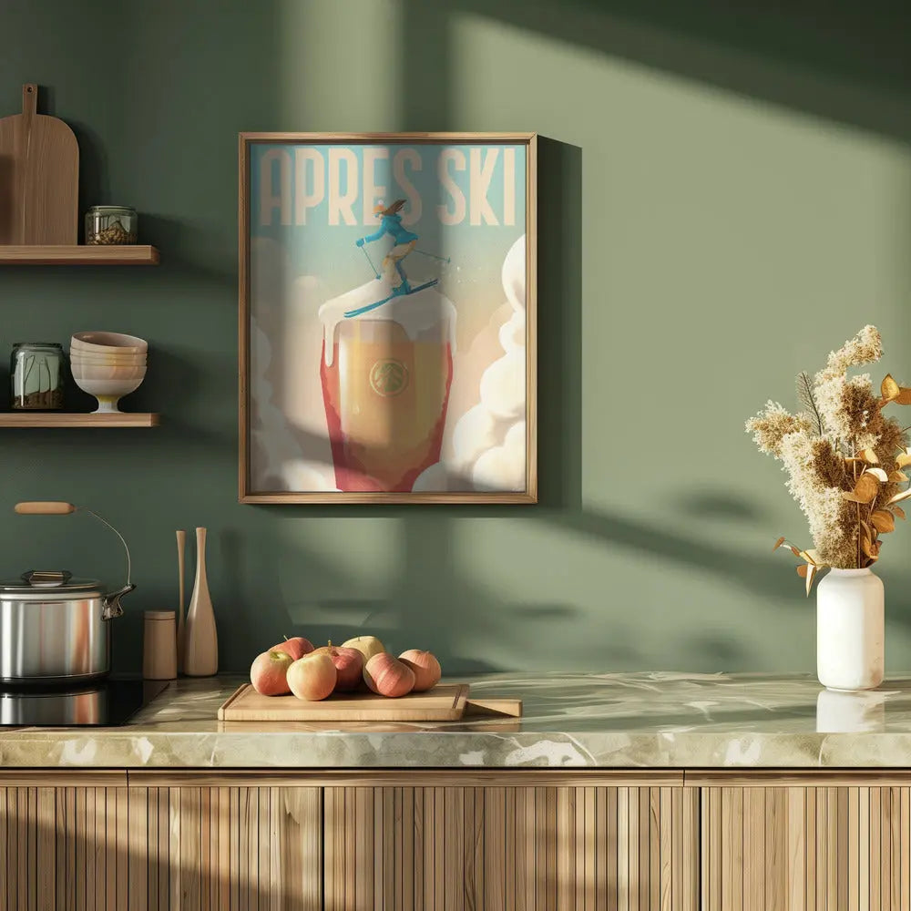 Apres Ski - Stretched Canvas, Poster or Fine Art Print I Heart Wall Art