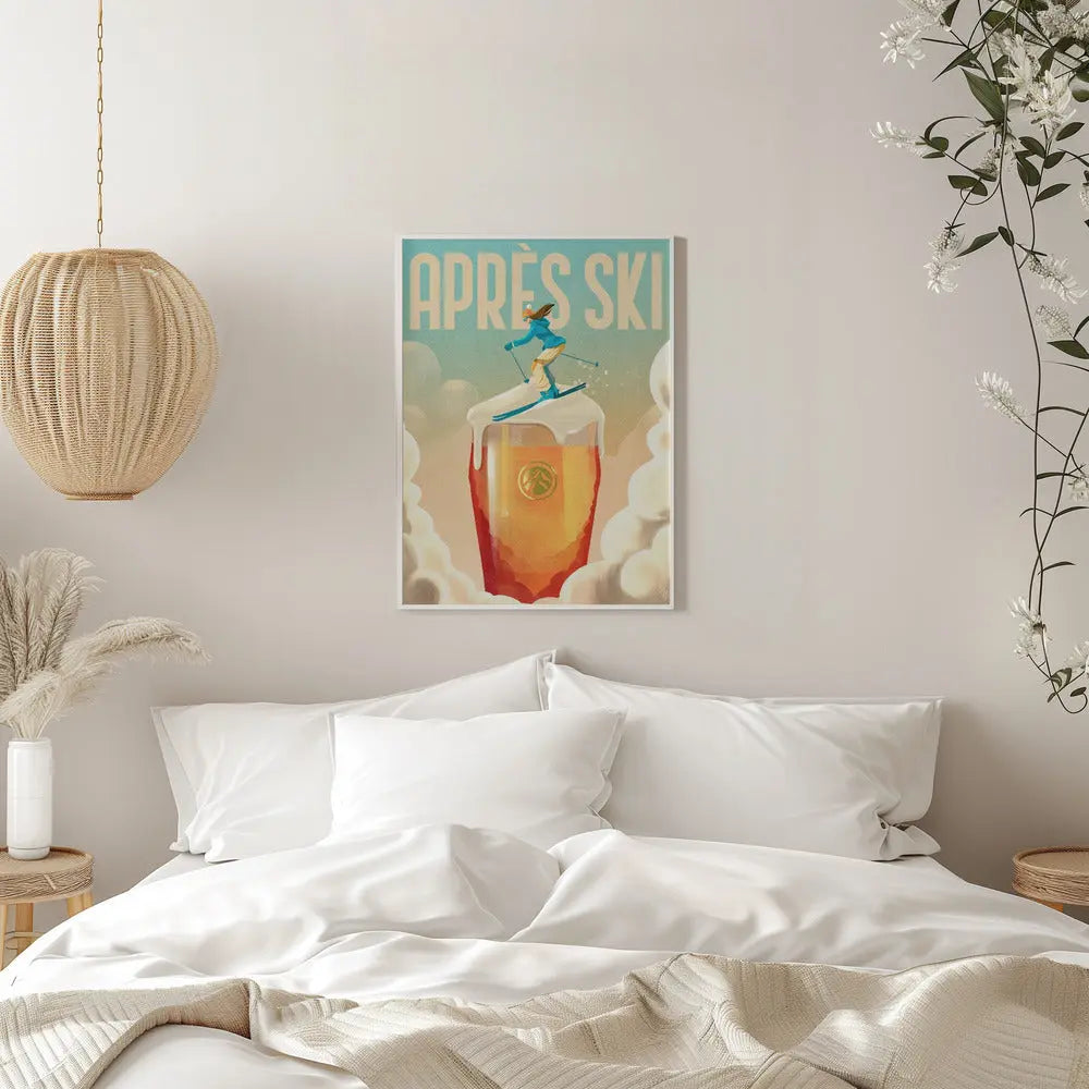 Apres Ski - Stretched Canvas, Poster or Fine Art Print I Heart Wall Art