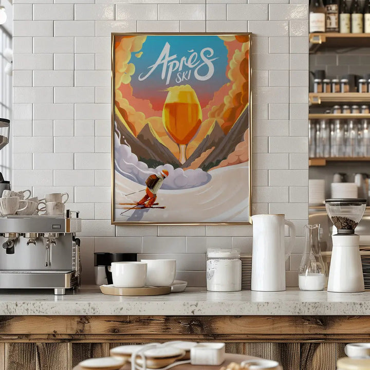 Apres Ski - Stretched Canvas, Poster or Fine Art Print I Heart Wall Art