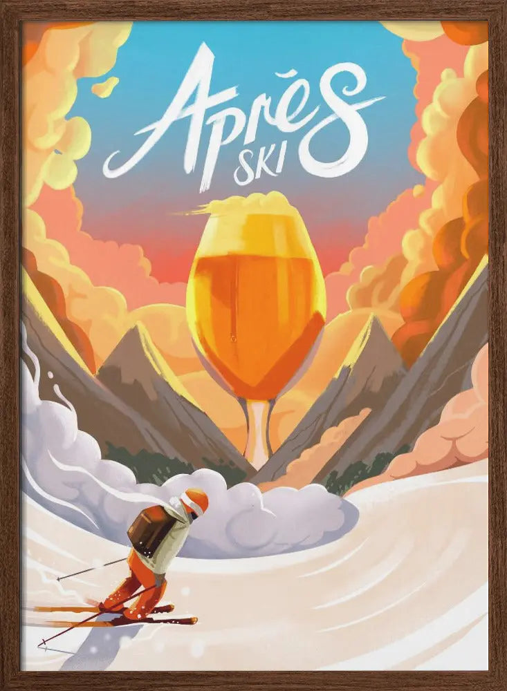Apres Ski - Stretched Canvas, Poster or Fine Art Print I Heart Wall Art