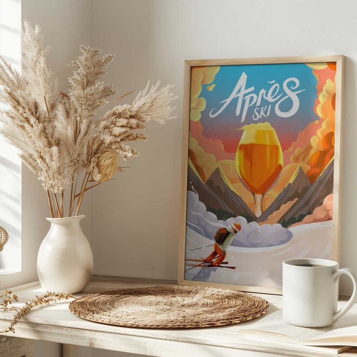 Apres Ski - Stretched Canvas, Poster or Fine Art Print - I Heart Wall Art - Poster Print, Canvas Print or Framed Art Print