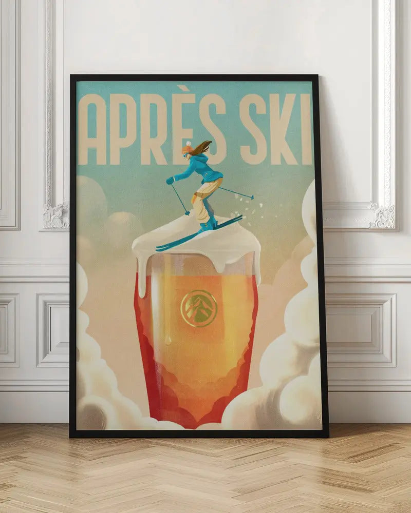 Apres Ski - Stretched Canvas, Poster or Fine Art Print I Heart Wall Art