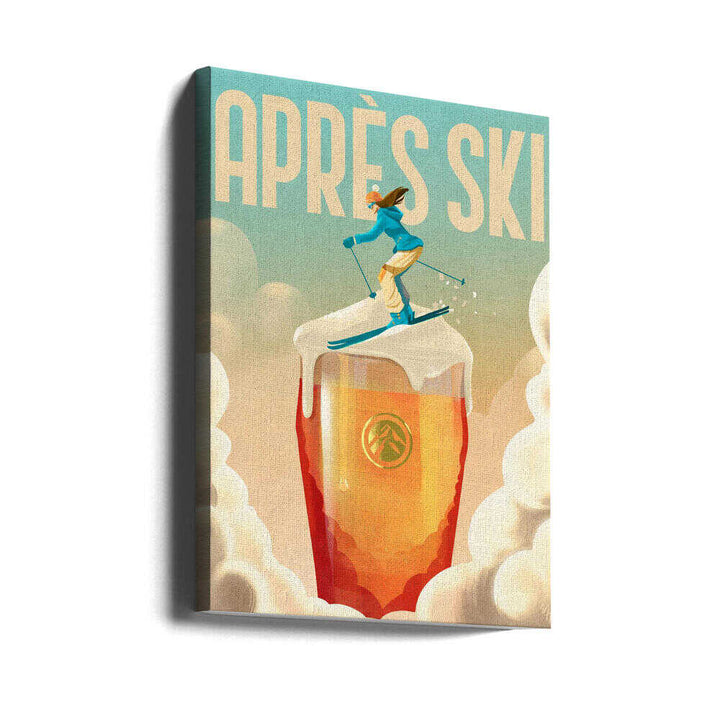 Apres Ski - Stretched Canvas, Poster or Fine Art Print - I Heart Wall Art - Poster Print, Canvas Print or Framed Art Print