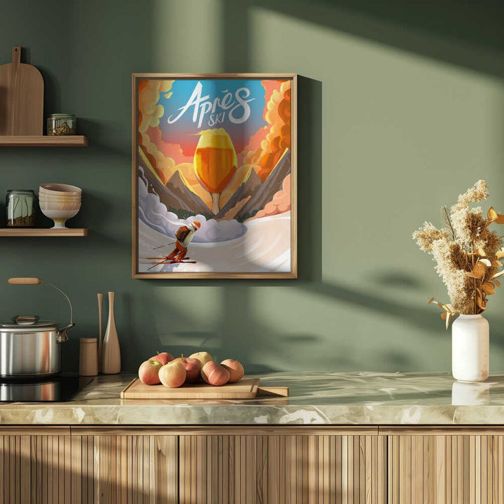 Apres Ski - Stretched Canvas, Poster or Fine Art Print - I Heart Wall Art - Poster Print, Canvas Print or Framed Art Print