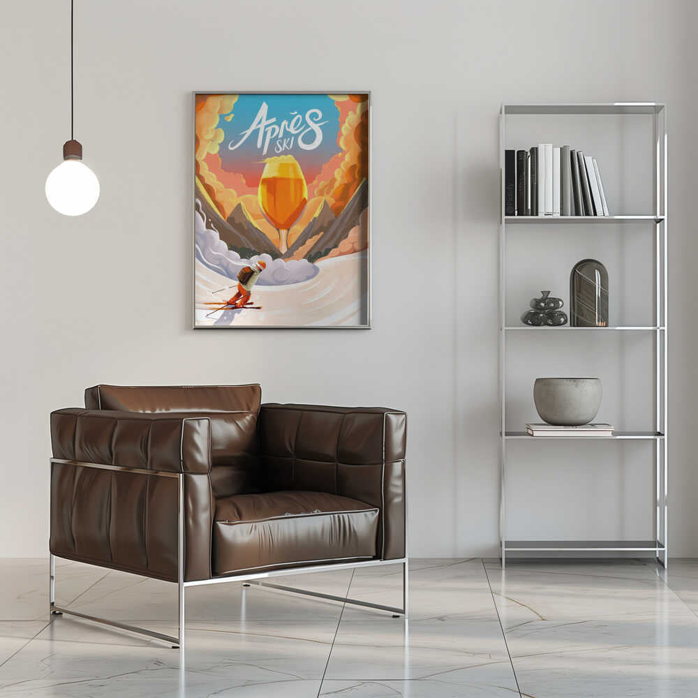 Apres Ski - Stretched Canvas, Poster or Fine Art Print - I Heart Wall Art - Poster Print, Canvas Print or Framed Art Print