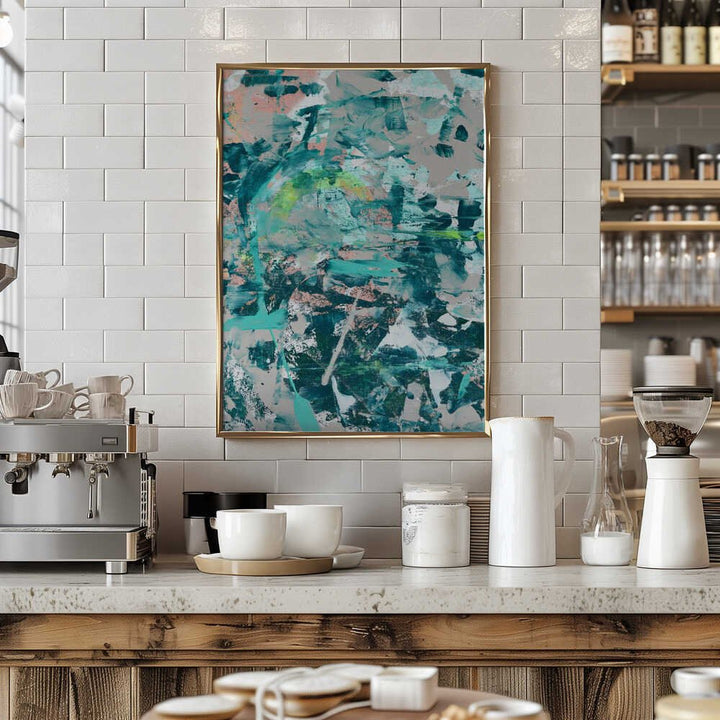 Aqua Dreamscape - Stretched Canvas, Poster or Fine Art Print - I Heart Wall Art - Poster Print, Canvas Print or Framed Art Print