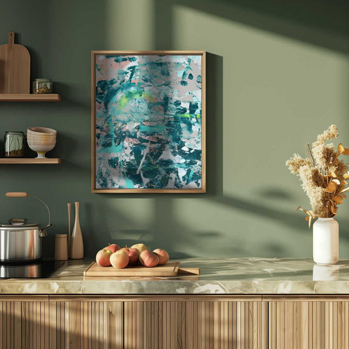 Aqua Dreamscape - Stretched Canvas, Poster or Fine Art Print - I Heart Wall Art - Poster Print, Canvas Print or Framed Art Print