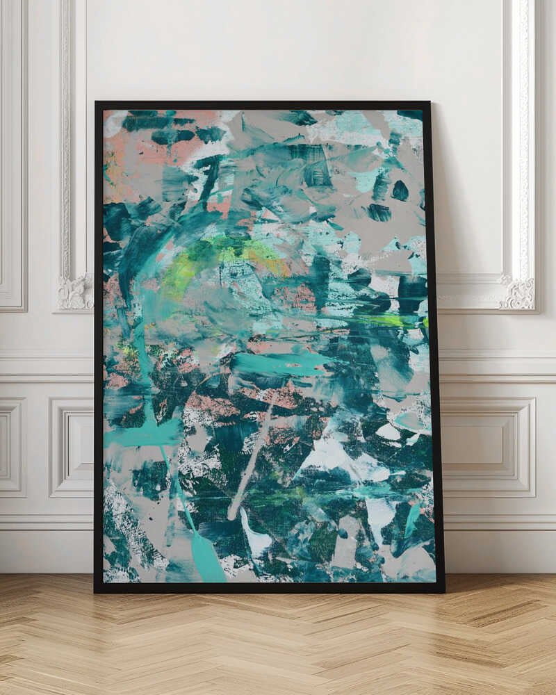 Aqua Dreamscape - Stretched Canvas, Poster or Fine Art Print - I Heart Wall Art - Poster Print, Canvas Print or Framed Art Print