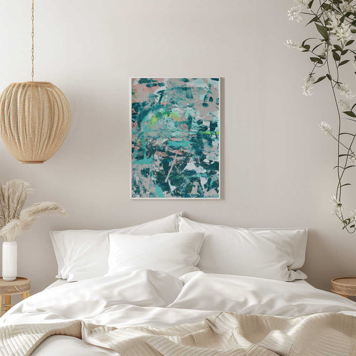 Aqua Dreamscape - Stretched Canvas, Poster or Fine Art Print - I Heart Wall Art - Poster Print, Canvas Print or Framed Art Print