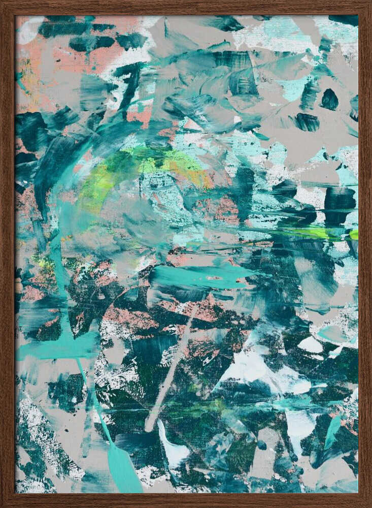 Aqua Dreamscape - Stretched Canvas, Poster or Fine Art Print - I Heart Wall Art - Poster Print, Canvas Print or Framed Art Print