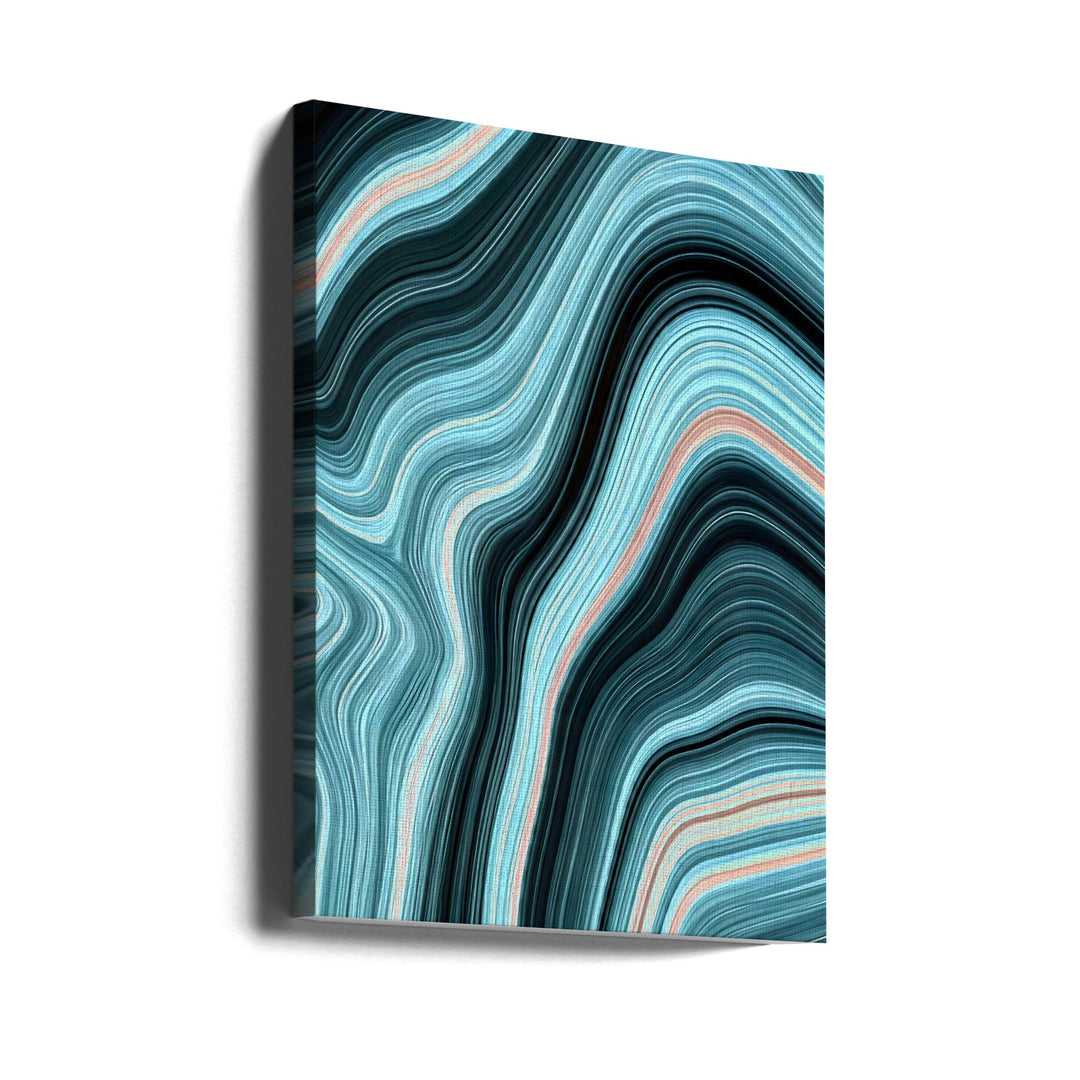 Aqua Drift - Stretched Canvas, Poster or Fine Art Print I Heart Wall Art