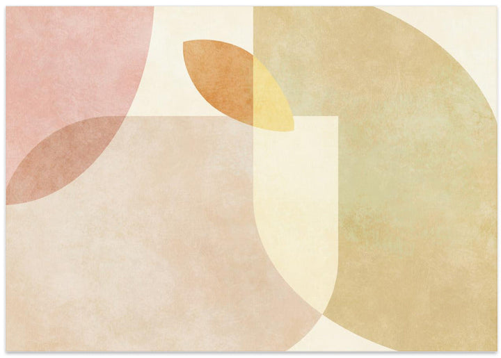 Aqua Shapes1 Kopie - Stretched Canvas, Poster or Fine Art Print I Heart Wall Art