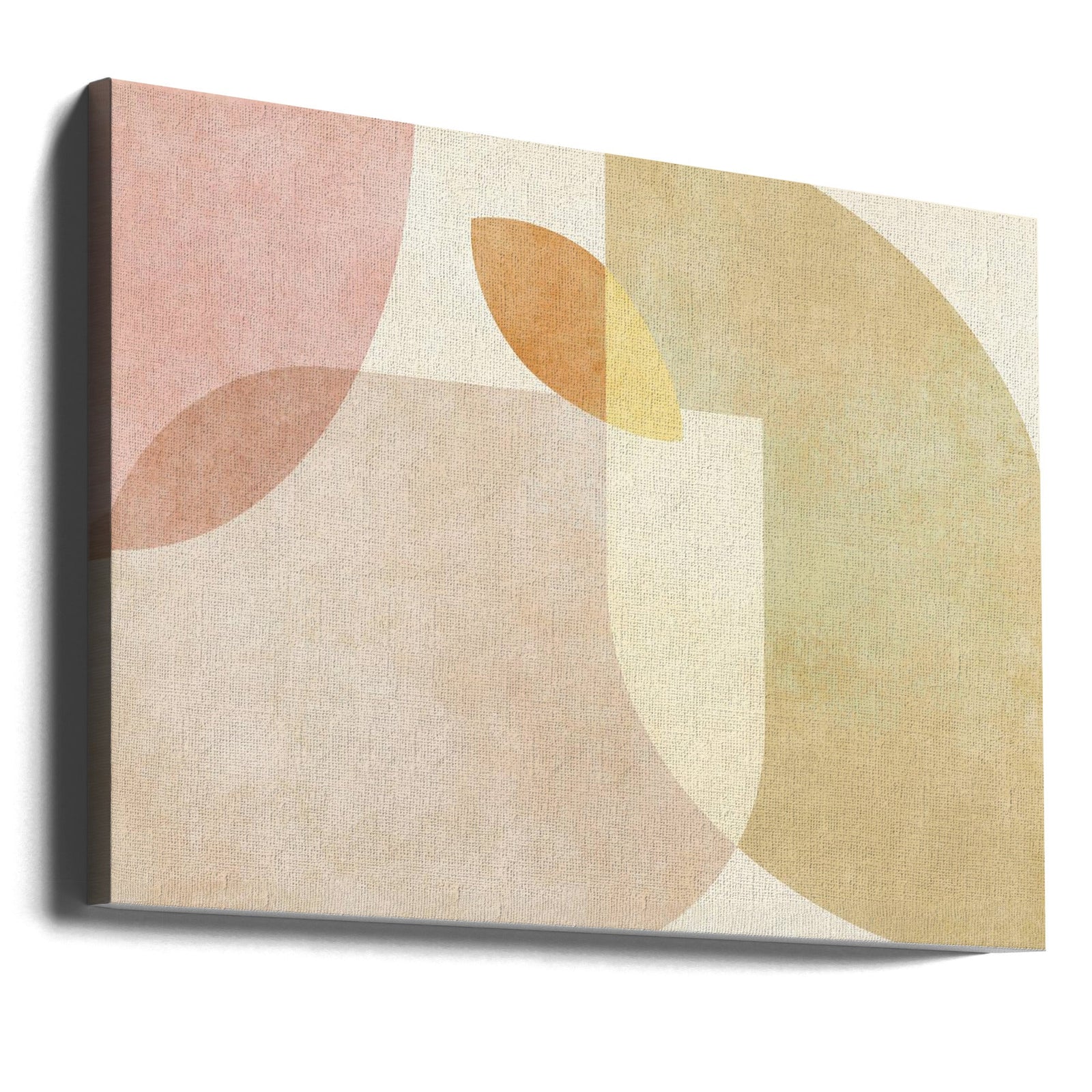 Aqua Shapes1 Kopie - Stretched Canvas, Poster or Fine Art Print I Heart Wall Art