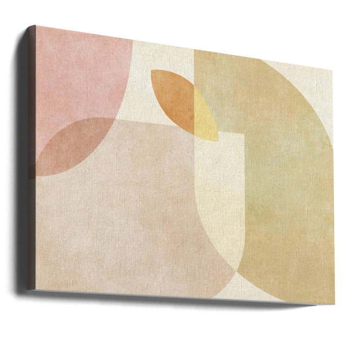 Aqua Shapes1 Kopie - Stretched Canvas, Poster or Fine Art Print I Heart Wall Art