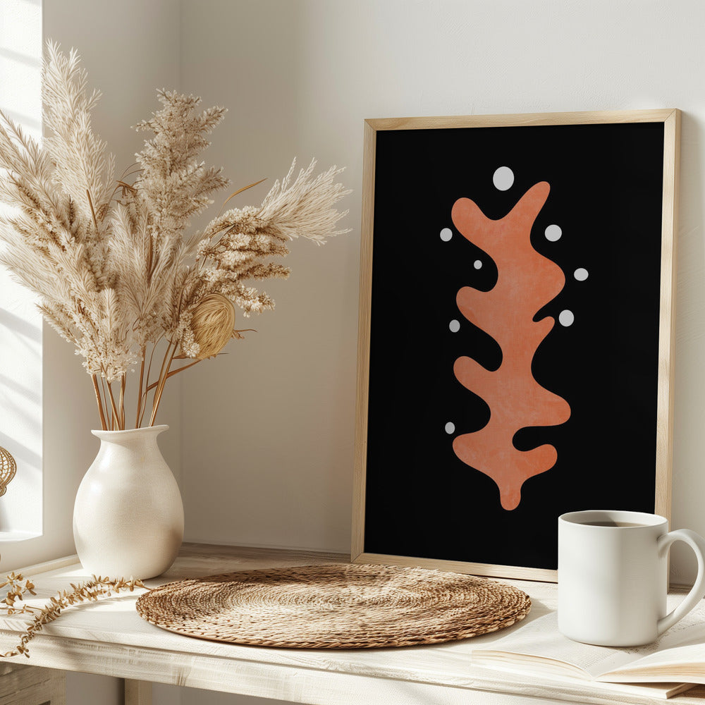 Aquarell Miro Shapes4 Kopie - Stretched Canvas, Poster or Fine Art Print I Heart Wall Art