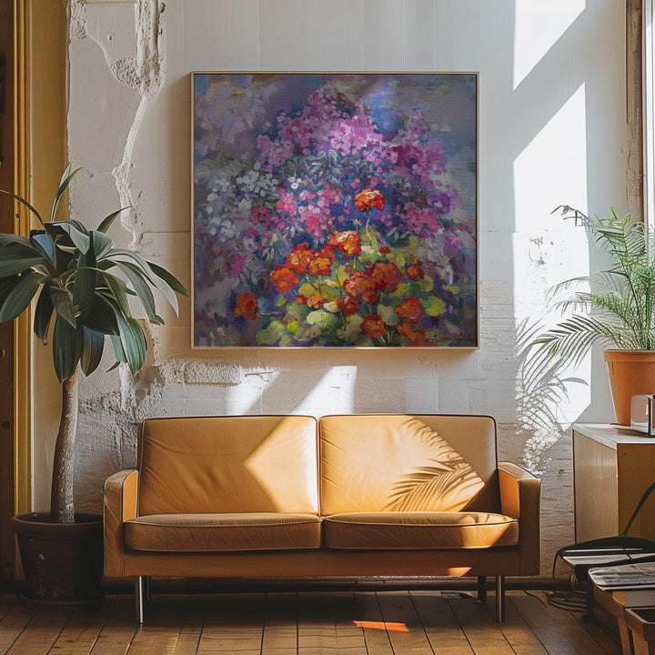 Aroma of August - Square Stretched Canvas, Poster or Fine Art Print I Heart Wall Art