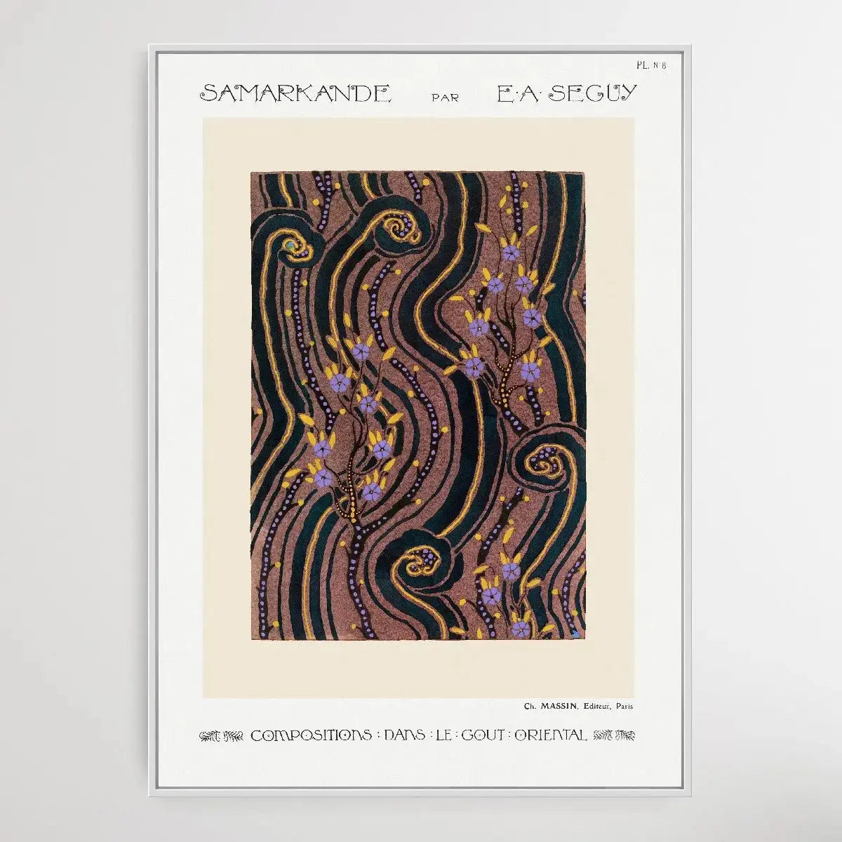 Art Deco Flower Pattern 1914 by E. A. Séguy - I Heart Wall Art - Poster Print, Canvas Print or Framed Art Print