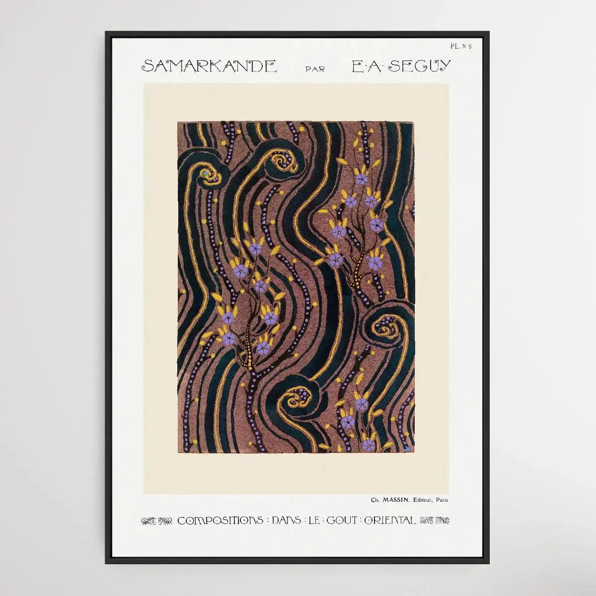 Art Deco Flower Pattern 1914 by E. A. Séguy - I Heart Wall Art - Poster Print, Canvas Print or Framed Art Print