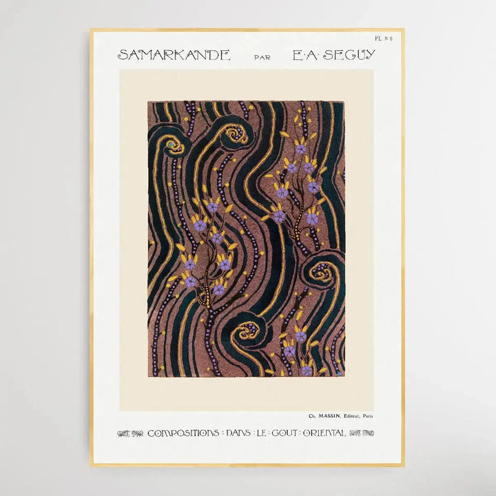 Art Deco Flower Pattern 1914 by E. A. Séguy - I Heart Wall Art - Poster Print, Canvas Print or Framed Art Print