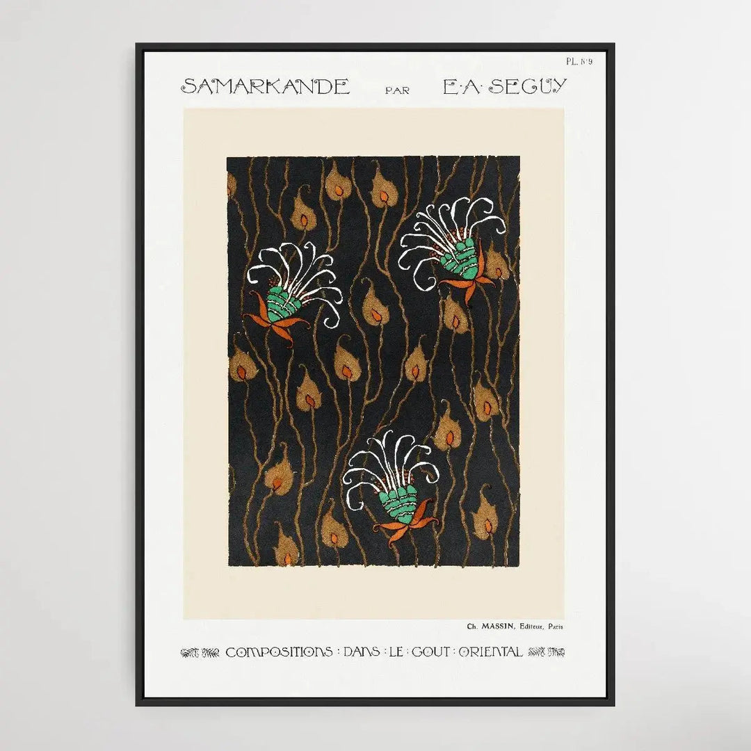 Art Deco Flower Pattern 2 1914 by E. A. Séguy - I Heart Wall Art - Poster Print, Canvas Print or Framed Art Print