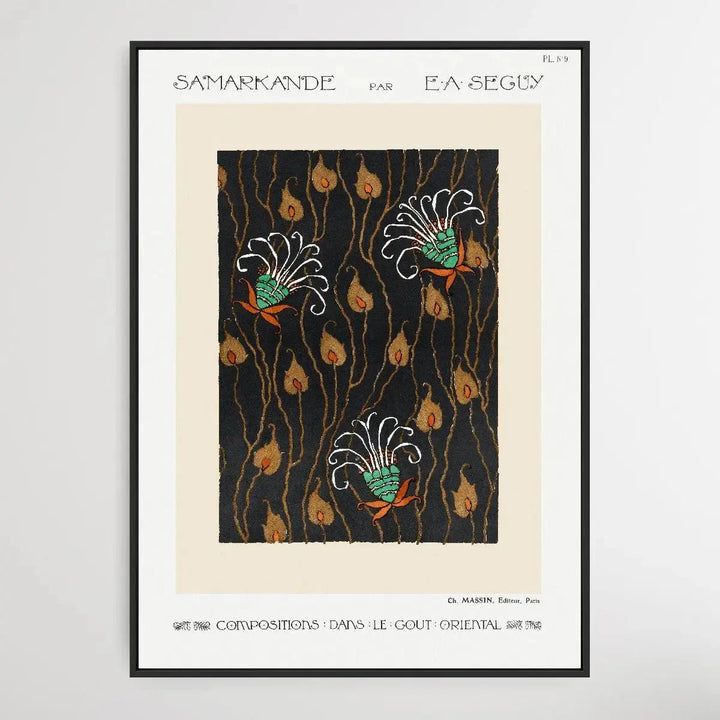 Art Deco Flower Pattern 2 1914 by E. A. Séguy - I Heart Wall Art - Poster Print, Canvas Print or Framed Art Print