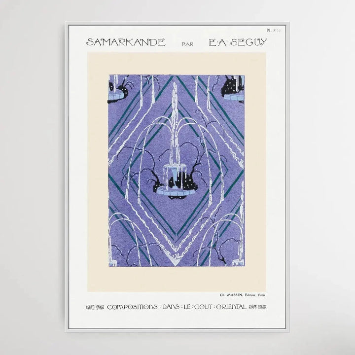 Art Deco Fountain Pattern 1 1914 by E. A. Séguy - I Heart Wall Art - Poster Print, Canvas Print or Framed Art Print