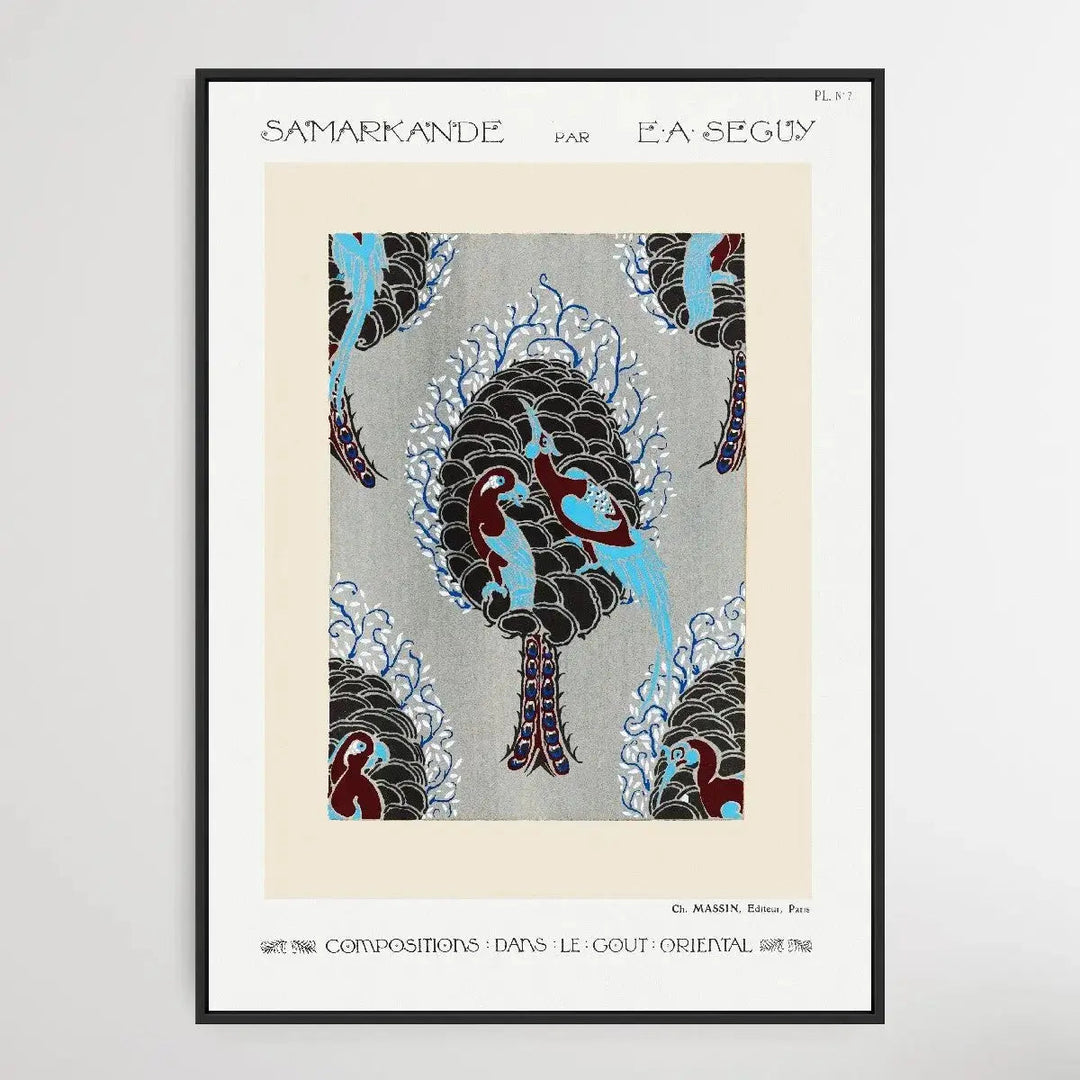 Art Nouveau Bird Pattern 1914 by E. A. Séguy - I Heart Wall Art - Poster Print, Canvas Print or Framed Art Print