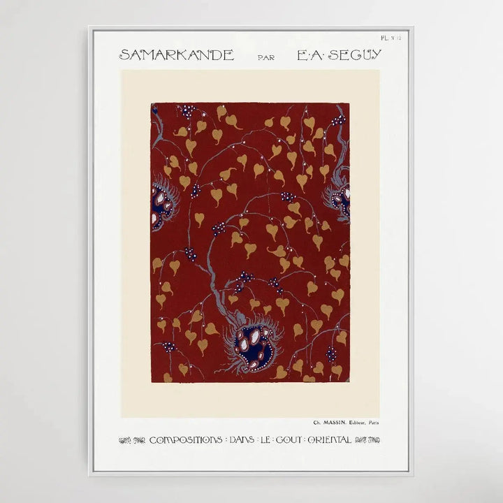 Art Nouveau Flower Pattern 1 1914 by E. A. Séguy - I Heart Wall Art - Poster Print, Canvas Print or Framed Art Print