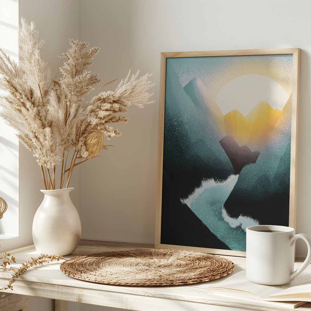 As the river moves - Stretched Canvas, Poster or Fine Art Print I Heart Wall Art