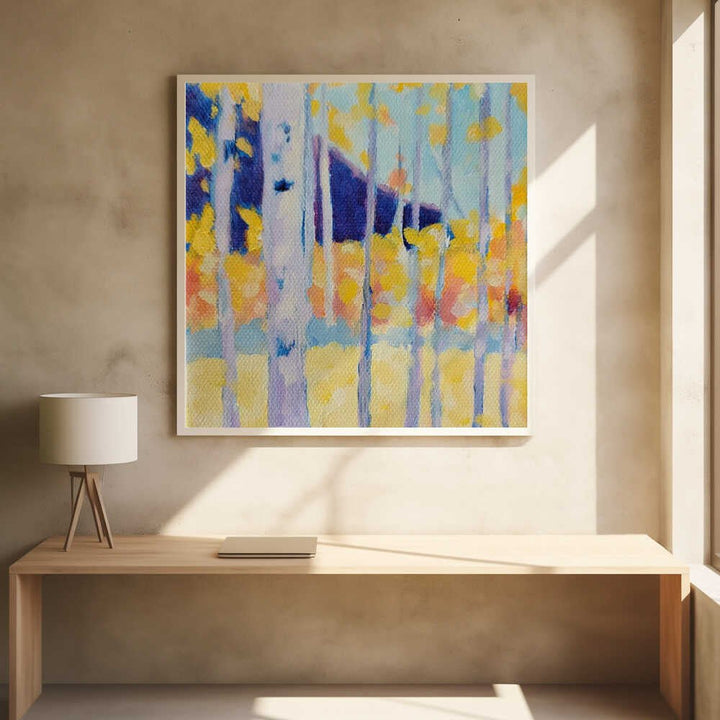 Aspens - Square Stretched Canvas, Poster or Fine Art Print - I Heart Wall Art - Poster Print, Canvas Print or Framed Art Print