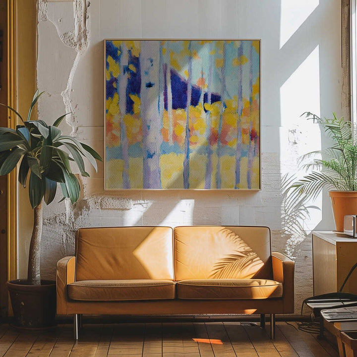 Aspens - Square Stretched Canvas, Poster or Fine Art Print - I Heart Wall Art - Poster Print, Canvas Print or Framed Art Print