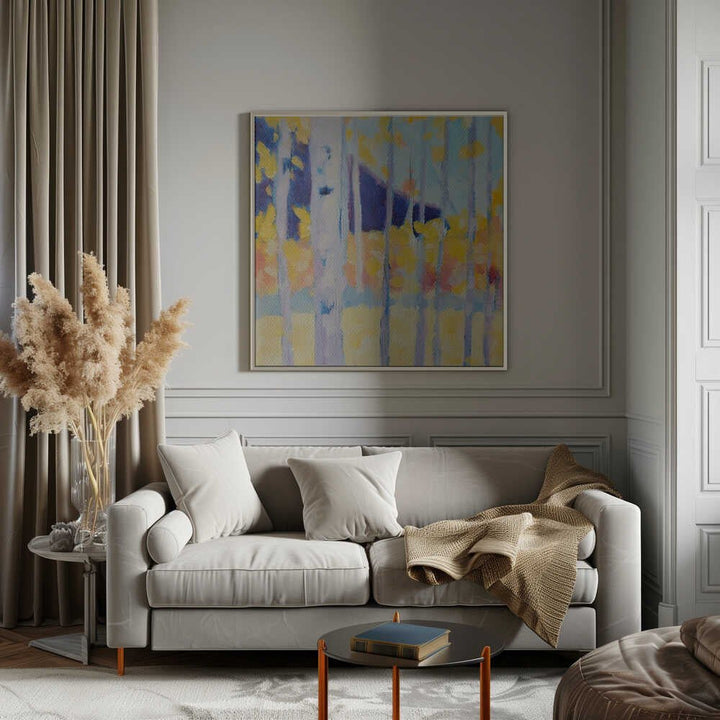 Aspens - Square Stretched Canvas, Poster or Fine Art Print - I Heart Wall Art - Poster Print, Canvas Print or Framed Art Print