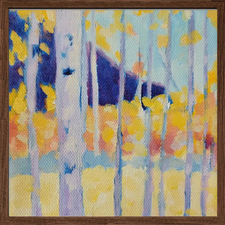 Aspens - Square Stretched Canvas, Poster or Fine Art Print - I Heart Wall Art - Poster Print, Canvas Print or Framed Art Print