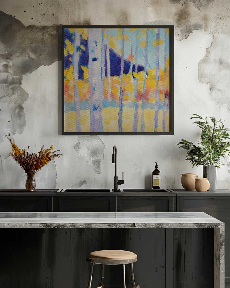 Aspens - Square Stretched Canvas, Poster or Fine Art Print - I Heart Wall Art - Poster Print, Canvas Print or Framed Art Print