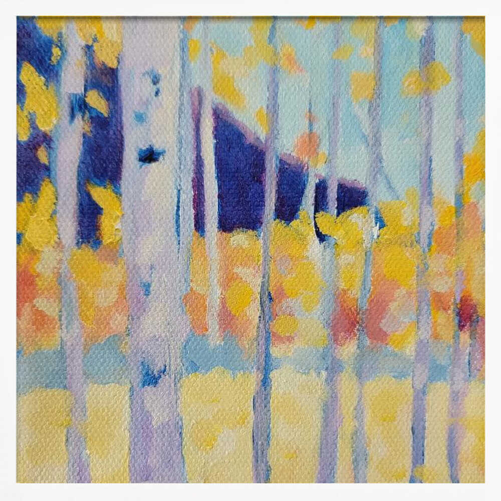 Aspens - Square Stretched Canvas, Poster or Fine Art Print - I Heart Wall Art - Poster Print, Canvas Print or Framed Art Print