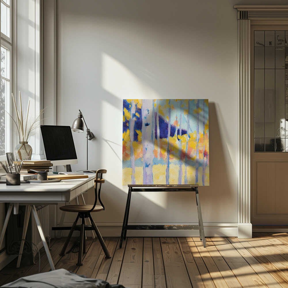 Aspens - Square Stretched Canvas, Poster or Fine Art Print - I Heart Wall Art - Poster Print, Canvas Print or Framed Art Print