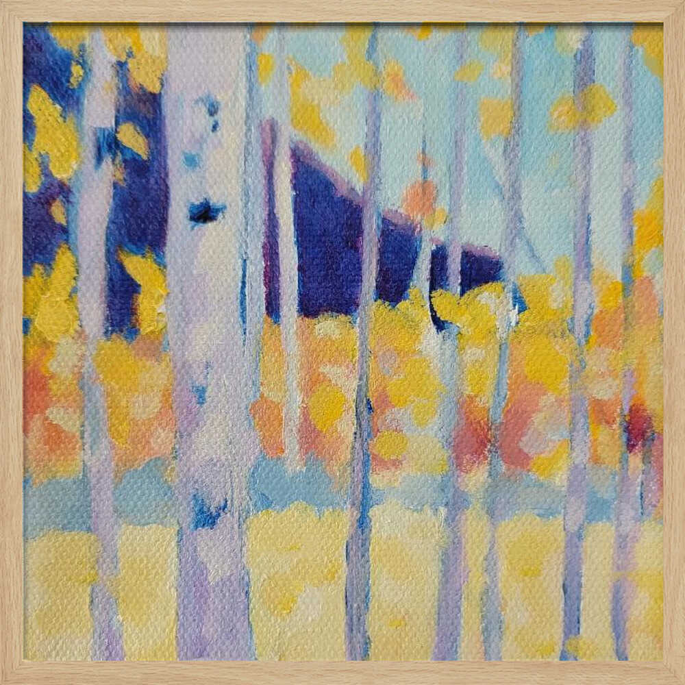 Aspens - Square Stretched Canvas, Poster or Fine Art Print - I Heart Wall Art - Poster Print, Canvas Print or Framed Art Print