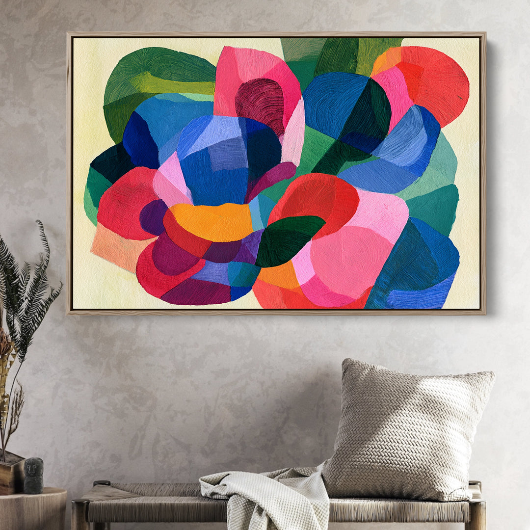 xxxx by IHeartStudio - Colourful Geometric Canvas Print