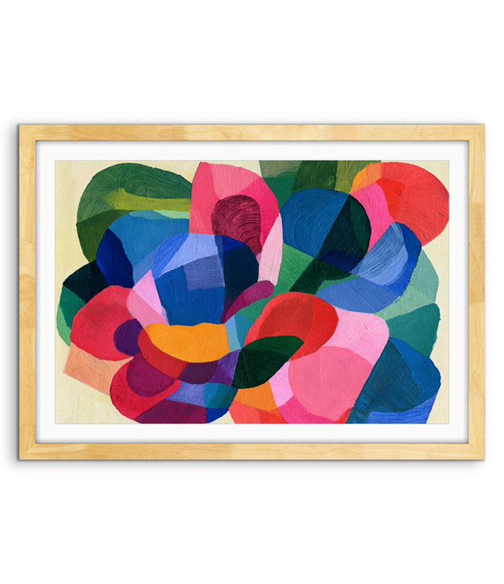 xxxx by IHeartStudio - Colourful Geometric Canvas Print