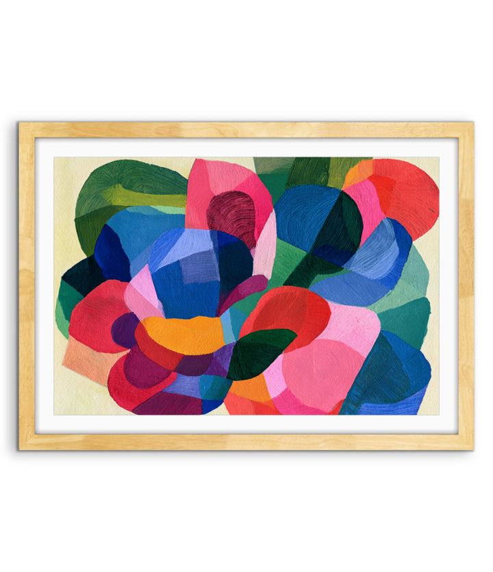 xxxx by IHeartStudio - Colourful Geometric Canvas Print