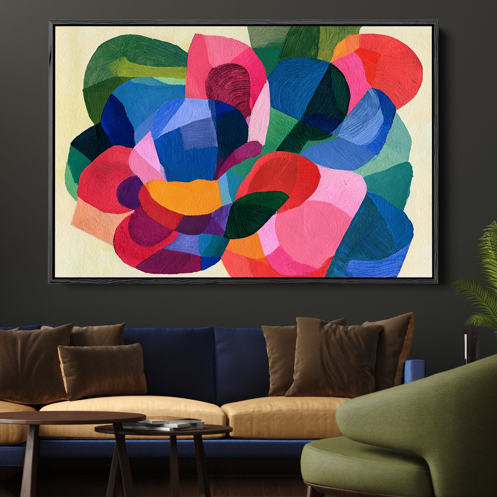 xxxx by IHeartStudio - Colourful Geometric Canvas Print