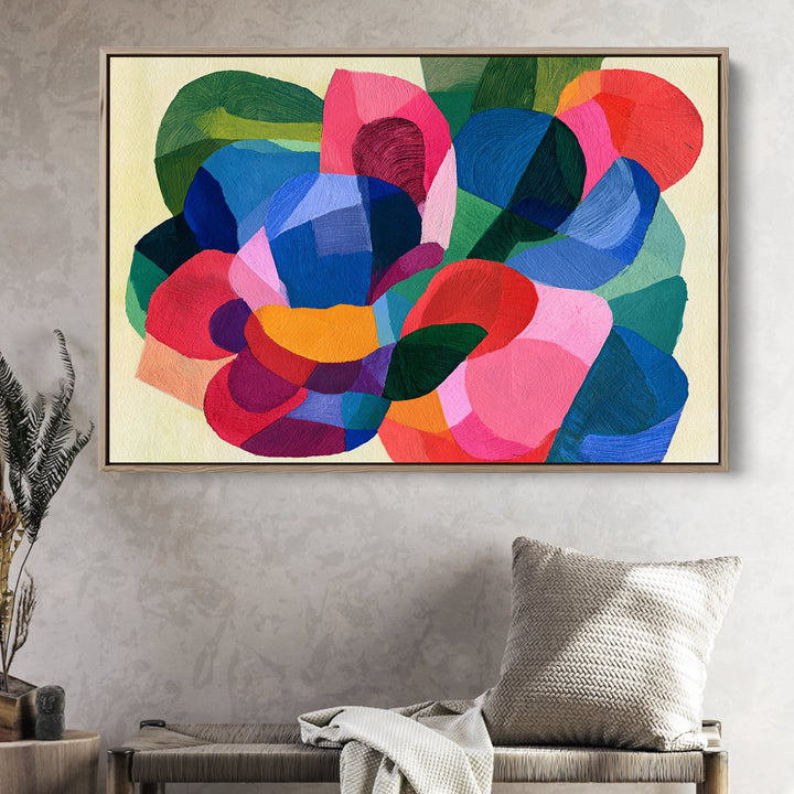 xxxx by IHeartStudio - Colourful Geometric Canvas Print