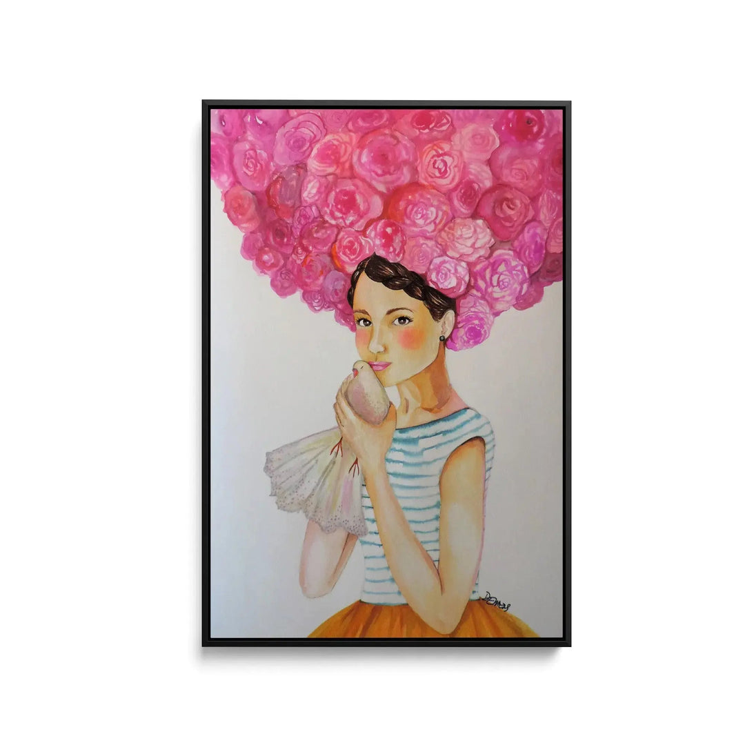 Audrey by Sylvie Demers- Stretched Canvas Print or Framed Fine Art Print - Artwork I Heart Wall Art Australia 