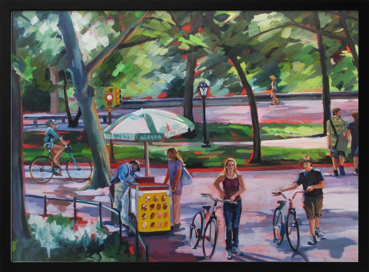 August In Central Park - Stretched Canvas, Poster or Fine Art Print I Heart Wall Art