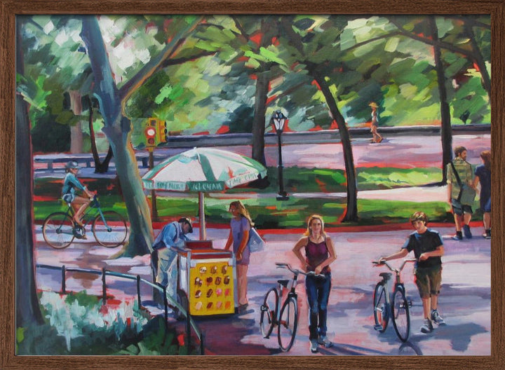 August In Central Park - Stretched Canvas, Poster or Fine Art Print I Heart Wall Art