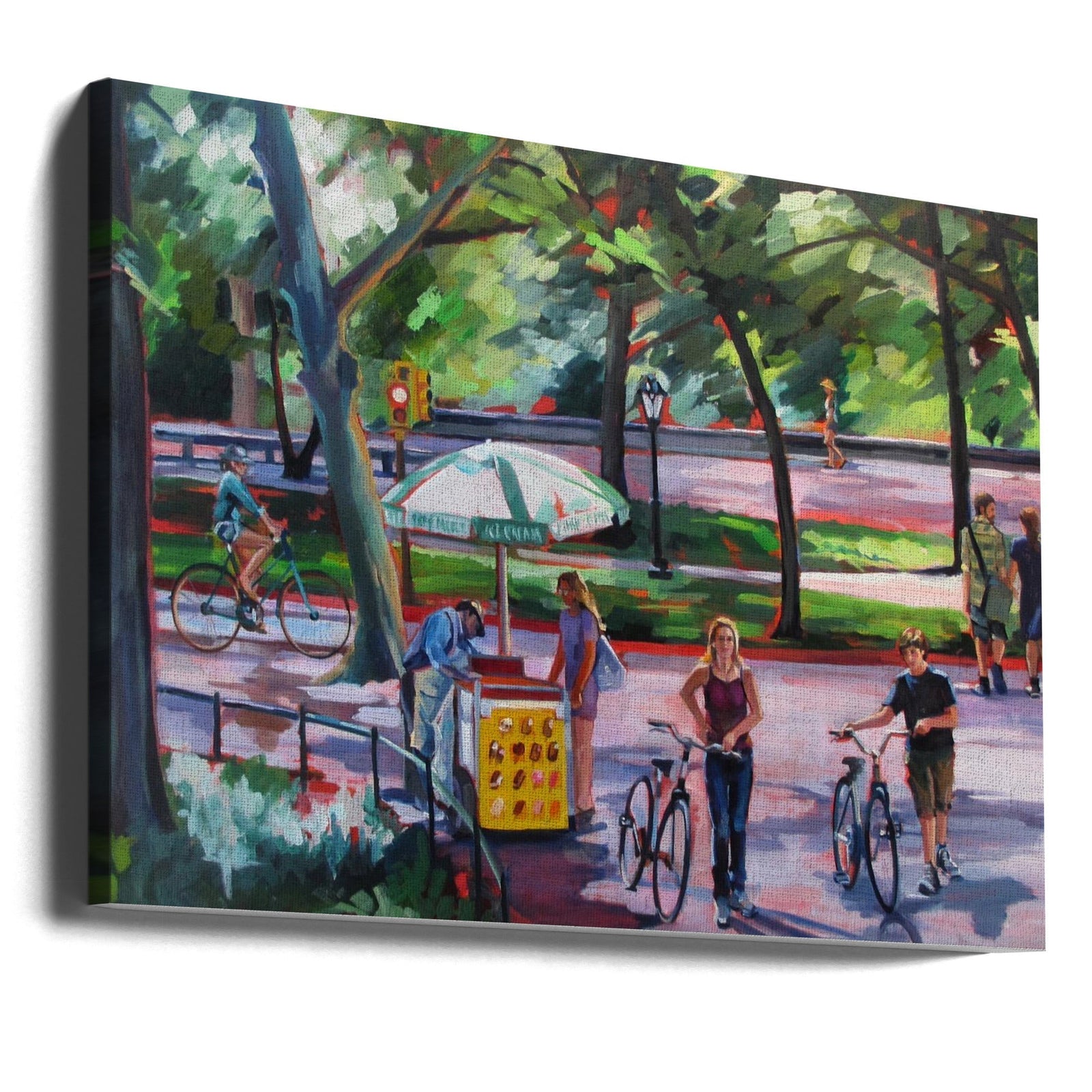 August In Central Park - Stretched Canvas, Poster or Fine Art Print I Heart Wall Art